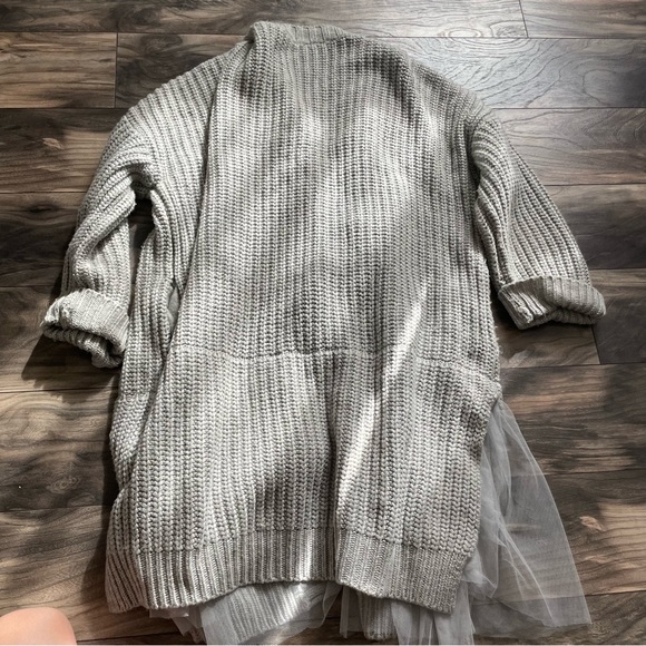 Antropologie Amadi grey knit cardigan size L - Picture 12 of 15